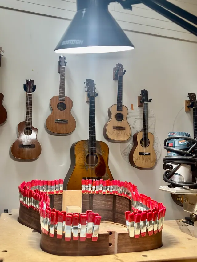 Six Sides Guitar Co. acoustic guitar build photo 4