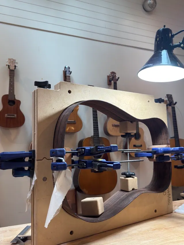 Six Sides Guitar Co. acoustic guitar build photo 26