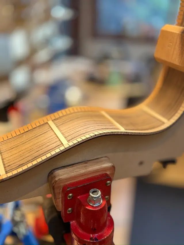 Six Sides Guitar Co. acoustic guitar build photo 27
