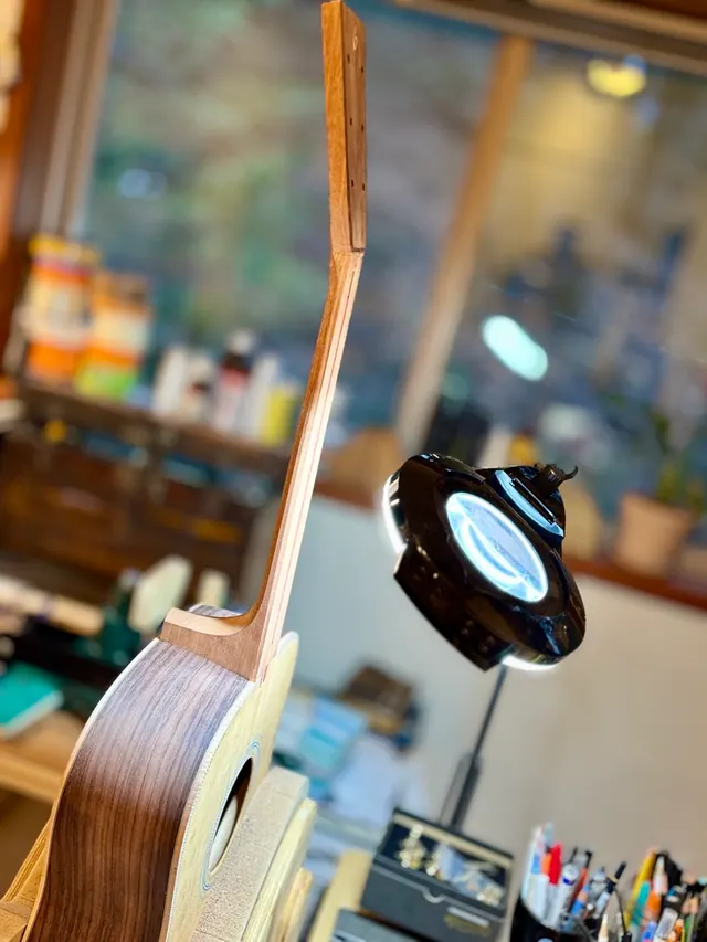 Six Sides Guitar Co. acoustic guitar build photo 29