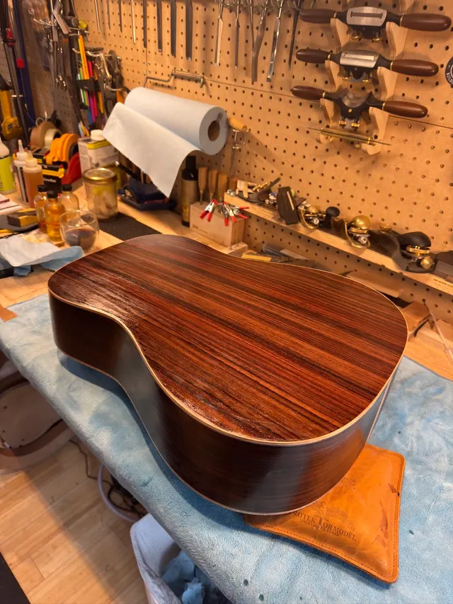 Six Sides Guitar Co. acoustic guitar build photo 34