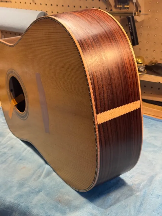 Six Sides Guitar Co. acoustic guitar build photo 39