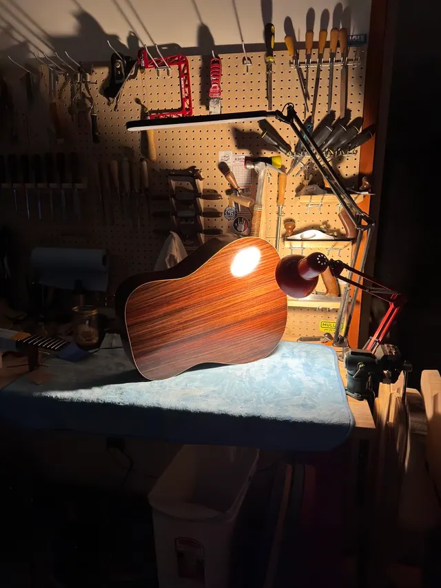 Six Sides Guitar Co. acoustic guitar build photo 43