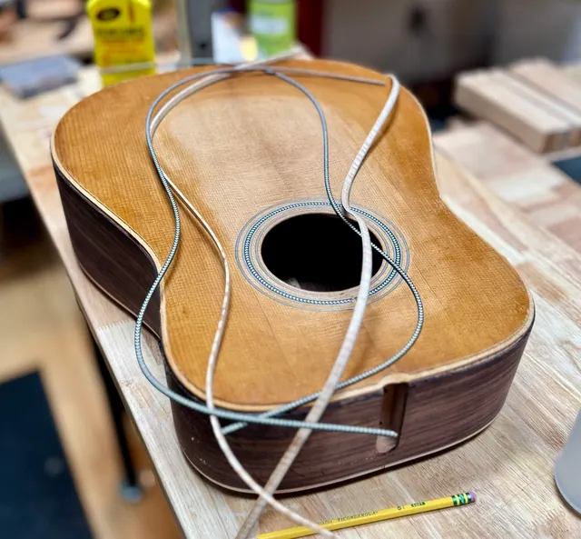 Six Sides Guitar Co. acoustic guitar build photo 51
