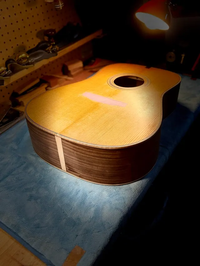 Six Sides Guitar Co. acoustic guitar build photo 65