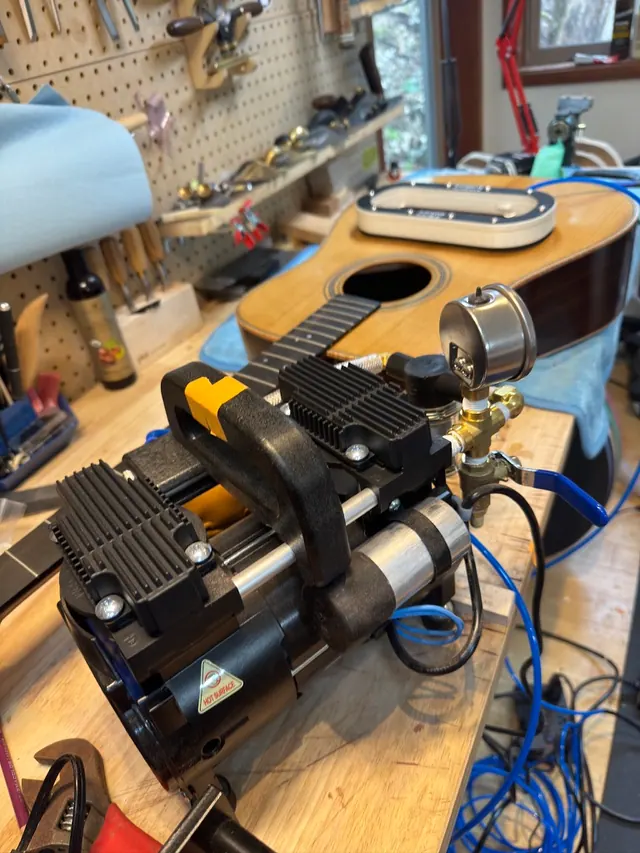 Six Sides Guitar Co. acoustic guitar build photo 66