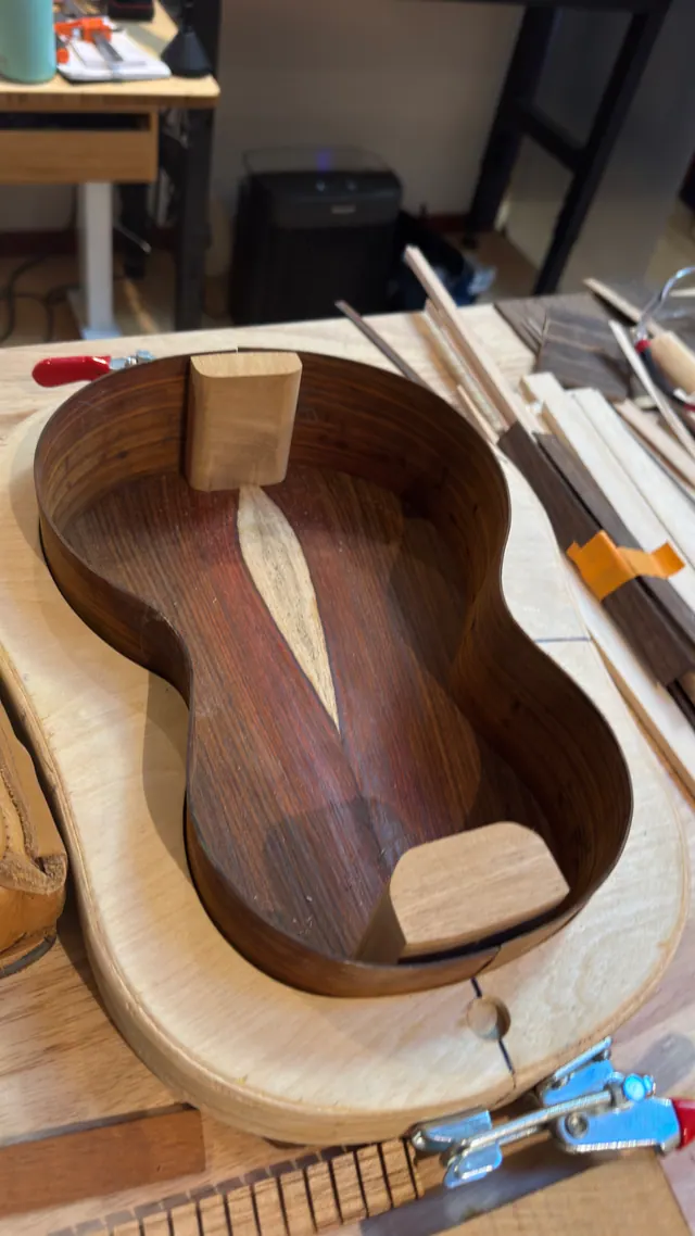 Six Sides Guitar Co. acoustic guitar build photo 83
