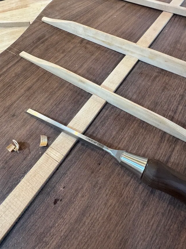 Six Sides Guitar Co. acoustic guitar build photo 106