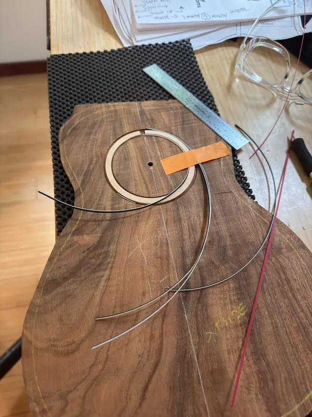Six Sides Guitar Co. acoustic guitar build photo 116